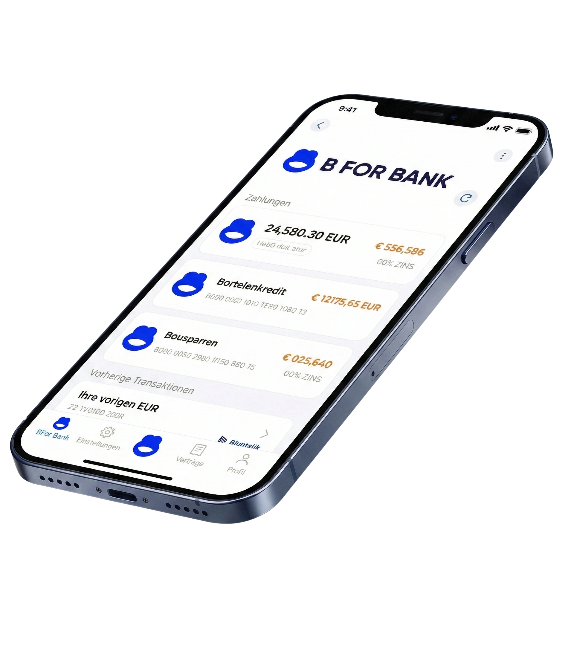 Téléphone affichant l'application bancaire de BRETAGNE INVESTISSEMENT